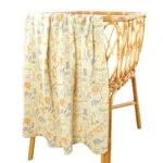 Happy Flute Muslin Baby Swaddle Blanket: 120x110cm 100% Cotton Newborn Wrap