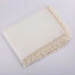 Cotton Muslin Swaddle Blankets with Tassels: Soft Newborn Swaddle Wrap