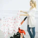 100% Cotton Muslin Baby Blanket: 120x120cm Soft Swaddle and More