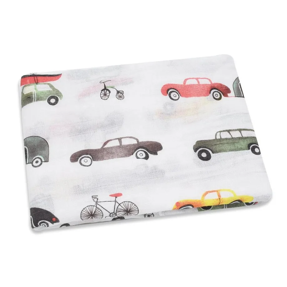 100% Cotton Muslin Baby Blanket: 120x120cm Soft Swaddle and More