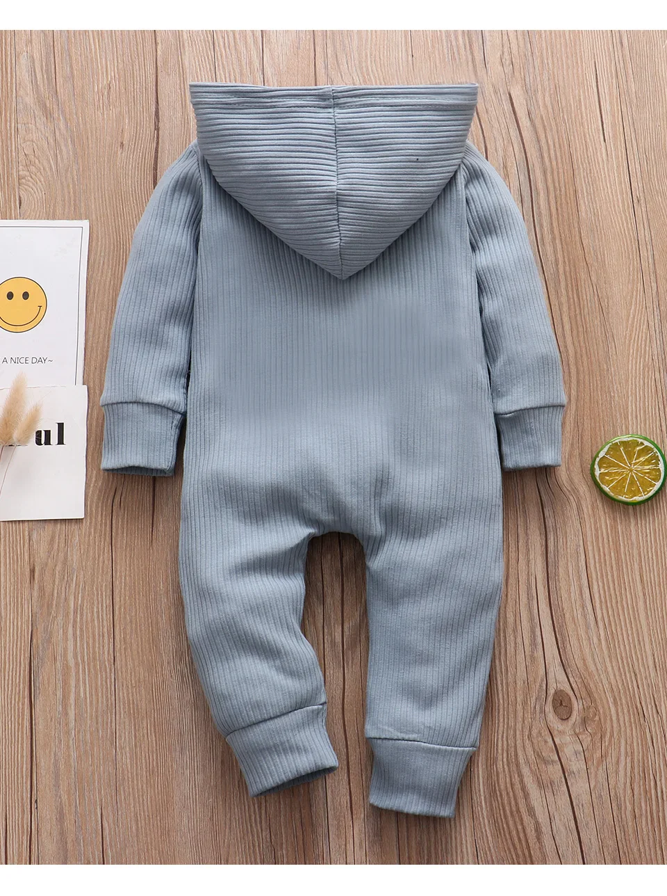 Autumn Newborn Clothes: Cotton Baby Romper with Hood