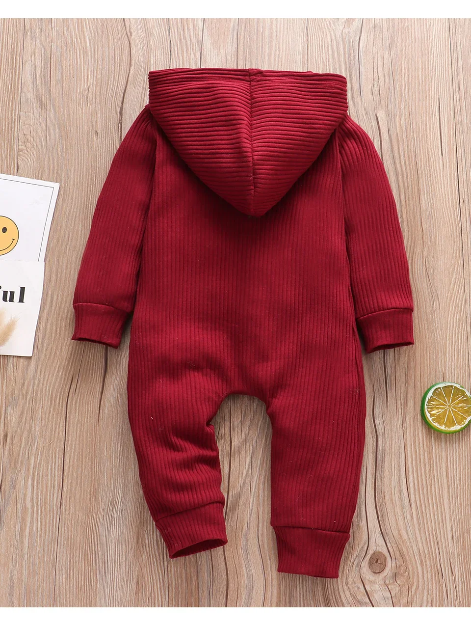 Autumn Newborn Clothes: Cotton Baby Romper with Hood