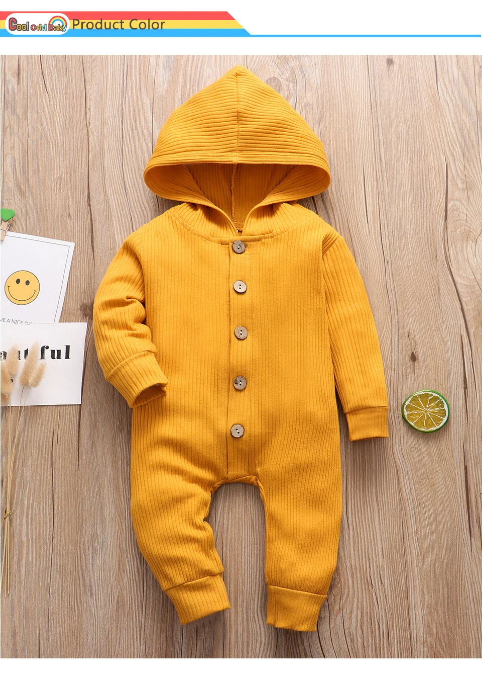 Autumn Newborn Clothes: Cotton Baby Romper with Hood