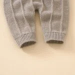 Baby Boys and Girls Fashion Sleeveless Knitted Romper with Hat Set