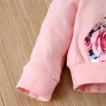 Newborn Baby Girl Floral Clothes Set: Hooded Printed Top, Pants, and Headband