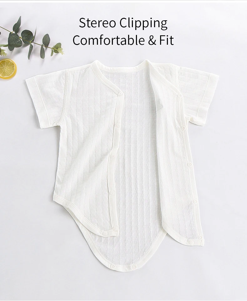 Newborn Baby Bodysuits: Summer Casual Short Sleeve Jumpsuits