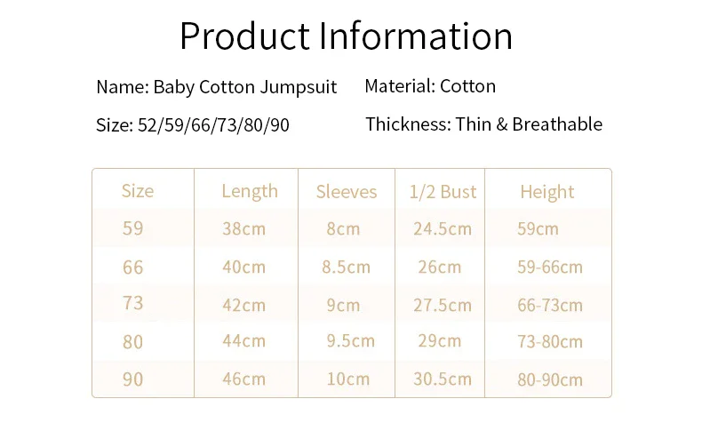Newborn Baby Bodysuits: Summer Casual Short Sleeve Jumpsuits